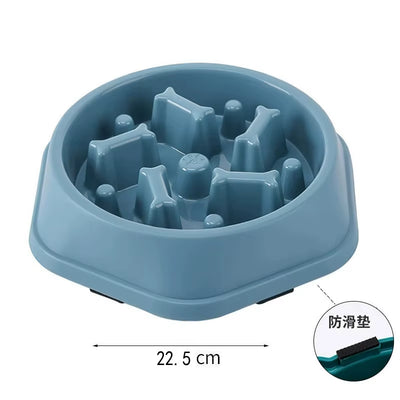 Slow Feeder Dog Bowl Anti-Choking Puppy Food Bowl Anti-Slip Pet Slow Eating Dog Dishes Puzzle Feeders for Dogs Small Medium