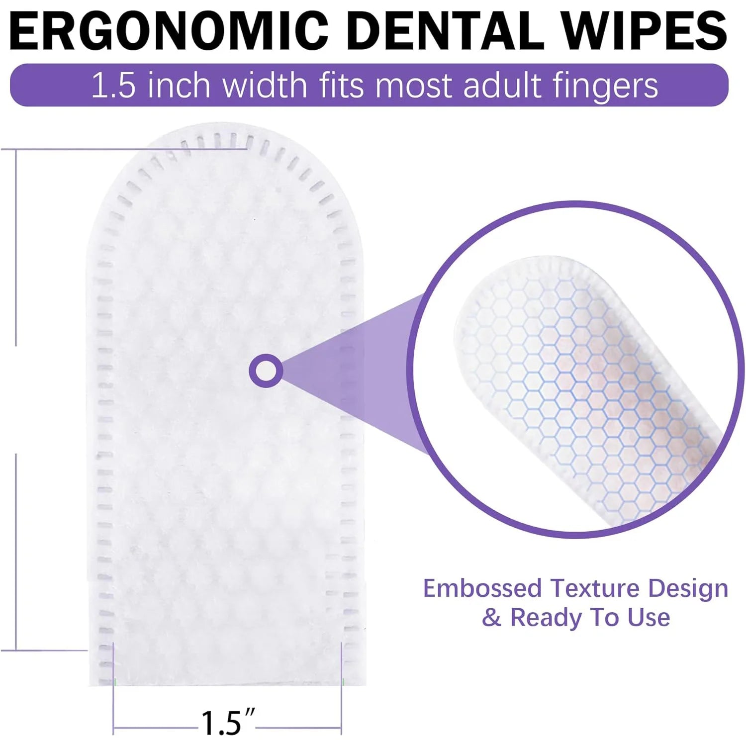 Teeth Cleaning Wipes for Dogs & Cats, Reduces Plaque & Freshens Breath Finger Wipes, Disposable Gentle Cleaning & Gum Care Pet W