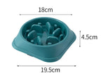 Pet Cat Dog Slow Food Bowl Fat Help Healthy Round Anti-choking Thickened And Non-slip Multiple Colors Shapes