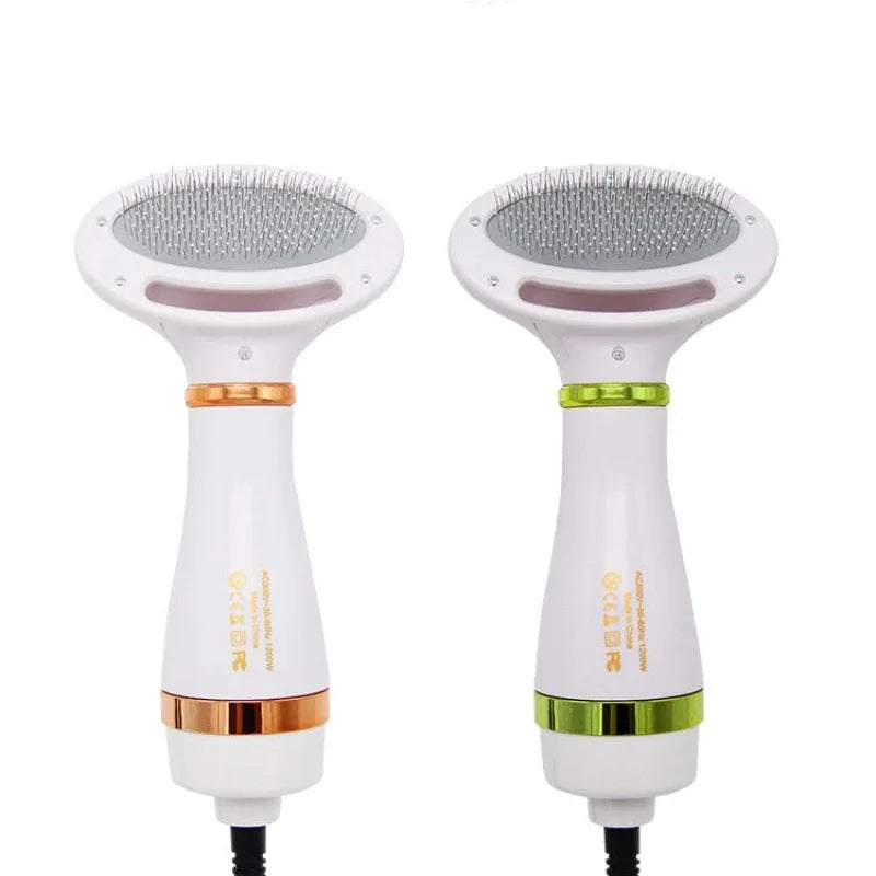 Multi-functional Dog Grooming Hair Comb Dryer 2-In-1 Electric Fur Blower Cleaning Brusher 3 Gears Adjustable Pet Product EU Plug