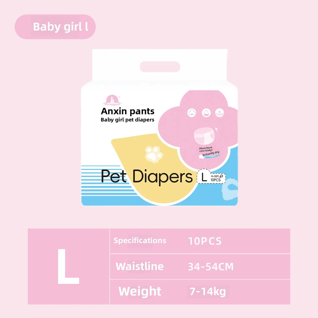 Wearable Pet Diapers Waterproof Anti-side Leakage Menstrual Shorts Thin Breathable Comfortable Disposable Pet Male Dog Diapers