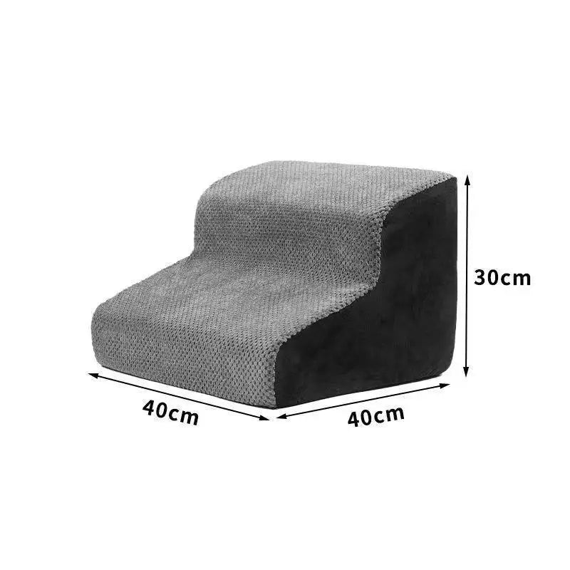 Pet 2/3 Steps High Density Foam Dog Secure Stairs Ramps Non-Slip Pet Steps for Older Dogs Pet with Joint Pain Sofa Bed Ladder