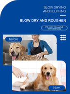Multi-functional Dog Grooming Hair Comb Dryer 2-In-1 Electric Fur Blower Cleaning Brusher 3 Gears Adjustable Pet Product EU Plug