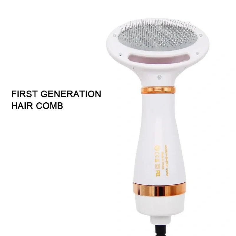 Multi-functional Dog Grooming Hair Comb Dryer 2-In-1 Electric Fur Blower Cleaning Brusher 3 Gears Adjustable Pet Product EU Plug