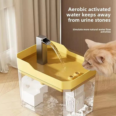 Automatic Filtered Circulating Pet Water Dispenser Large Capacity Cat Drinking Fountain Electric Cat Water Feeder Pet Water Bowl